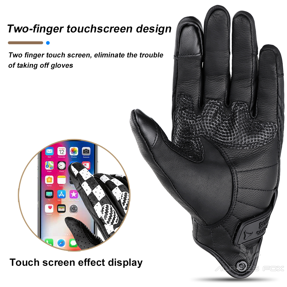Vintage Motorcycle Gloves Genu - Motorcycle Gear Fox review and price