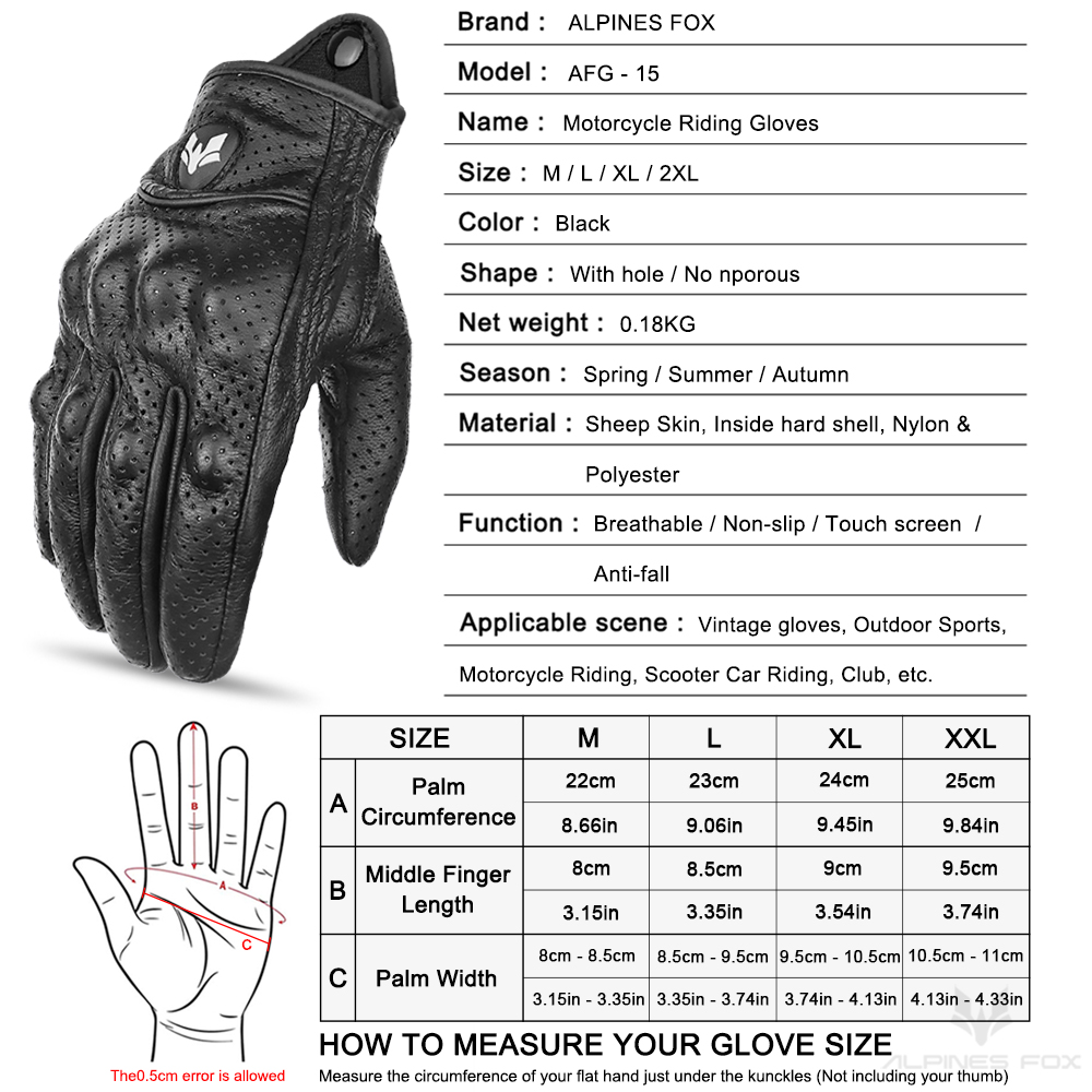 Retro Motorcycle Leather Glove - Motorcycle Gear Fox review and price