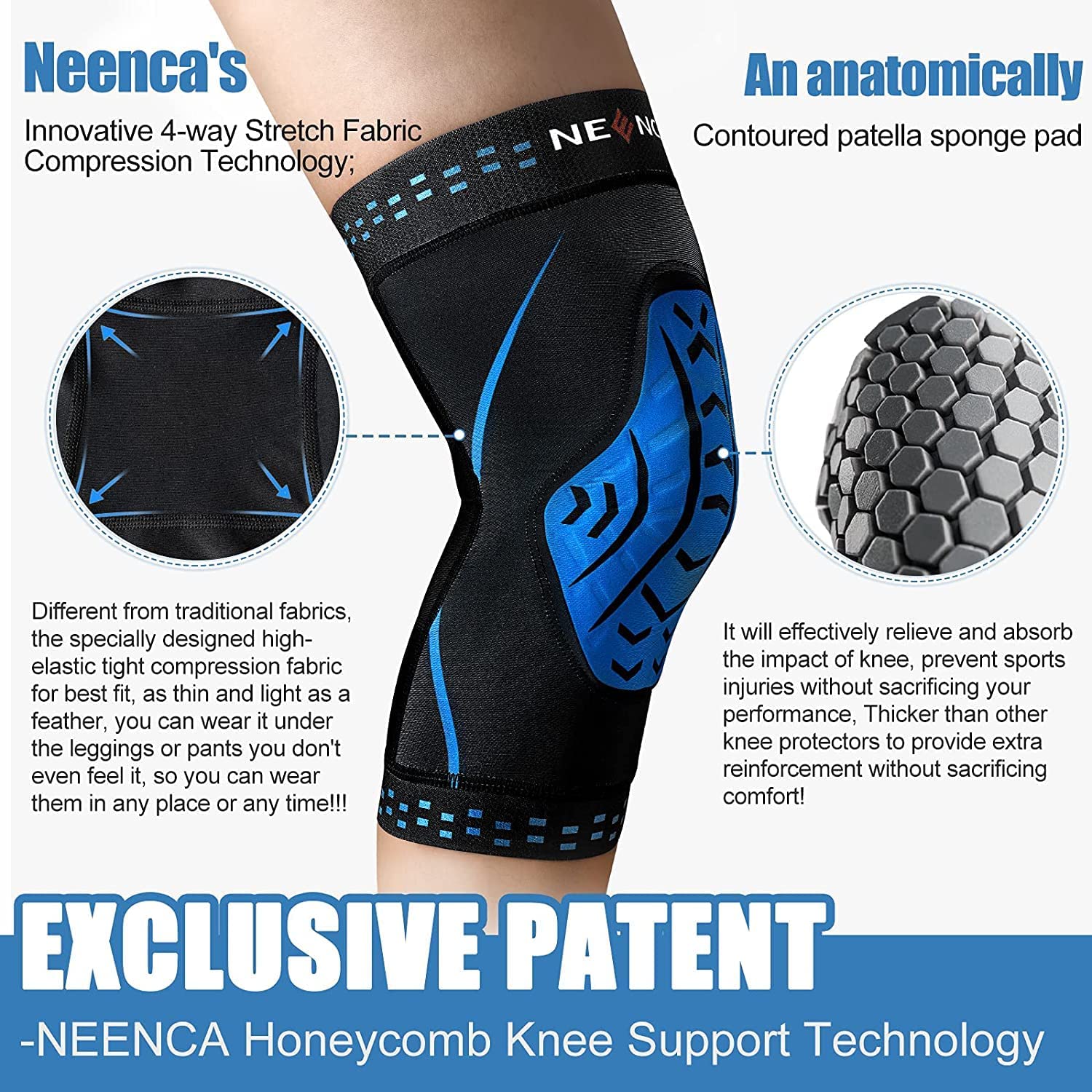 NEENCA Knee Brace Compression  - Knee Guard Hard review and price