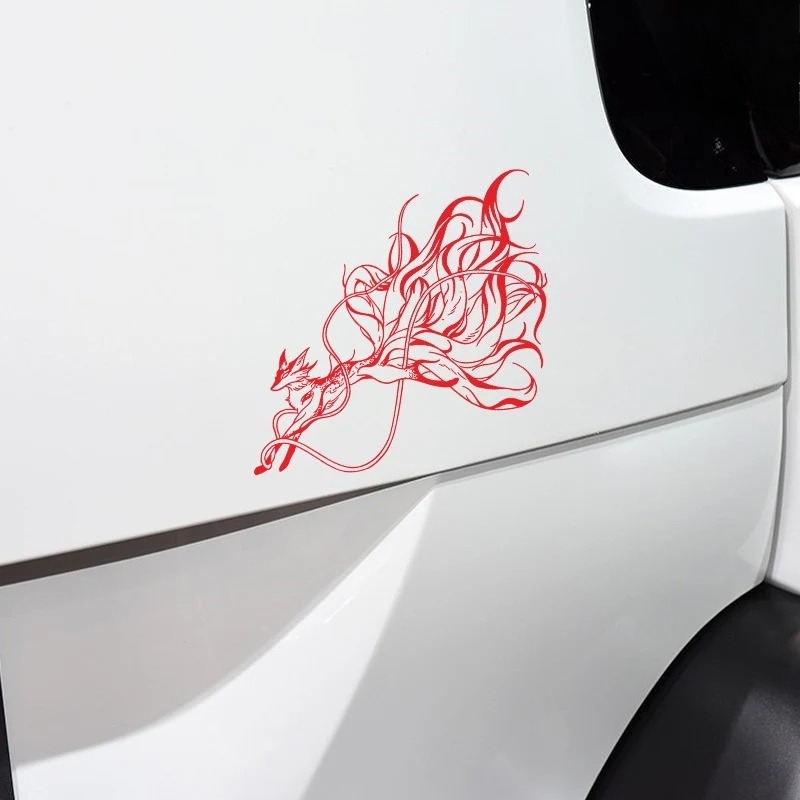 Nine Tailed Fox Car Sticker Sc - Motorcycle Gear Fox review and price