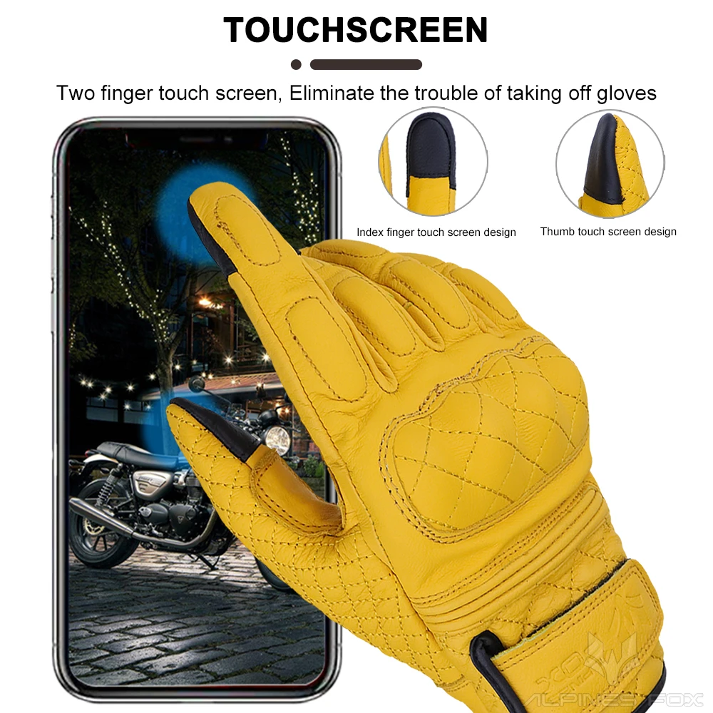 Retro Motorcycle Gloves Real L - Motorcycle Gear Fox review and price